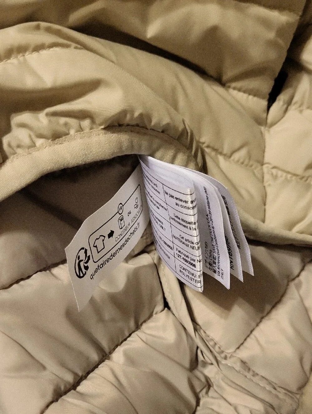 Men's Lightweight Quilted Puffer Jacket - Cream